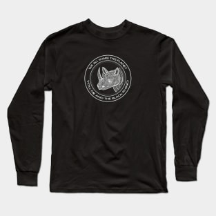 Black Rhino - We All Share This Planet - African animal design Long Sleeve T-Shirt